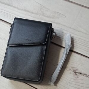 Nuoku Black Crossbody/ Wristlet Bag.